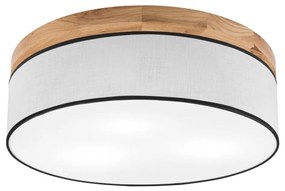 Brilagi - LED Plafoniera BELLADONNA 3xE27/15W/230V diametro 50 cm bianco/quercia