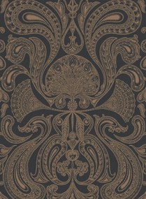 Cole & Son Carta da parati Malabar - Bronze on Black