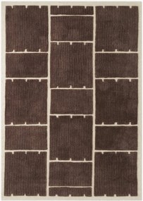 Tappeto in lana a pelo corto tessuto a mano Fermo