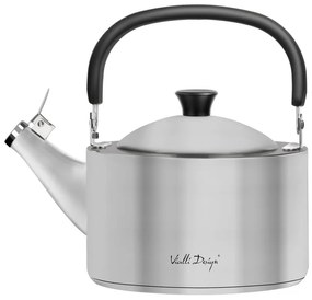 Bollitore in acciaio inox smerigliato con stantuffo , 1,5 l Diamante - Vialli Design