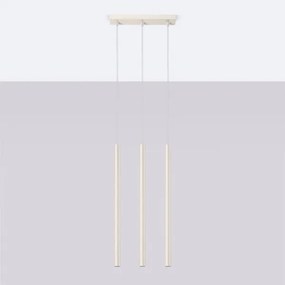 Sollux SL.1514 - Lampadario a sospensione con filo PASTELO 3xG9/8W/230V color crema