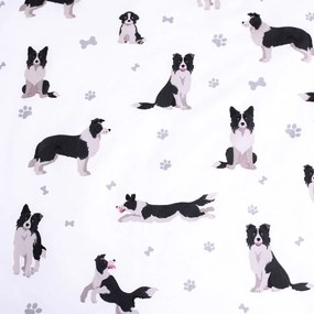 Biancheria da letto per bambini in cotone per letto singolo 140x200 cm Border Collie – Jerry Fabrics