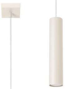 Sollux SL.1479 - Lampadario a sospensione con filo LAGOS 1xGU10/10W/230V color crema