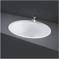 Lavabo Incasso Soprapiano L53 x P43,5 cm Bianco Rak modello Jessica