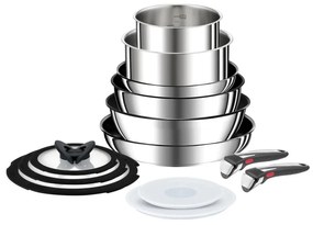 Set di pentole in acciaio inox 13 pezzi INGENIO Preference ON L9749432 - Tefal