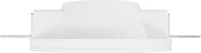 Portafaretto Rotondo Ø130x45mm GU10 in Gesso Pitturabile