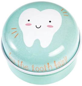Scatola di latta verde chiaro Tooth Fairy - Rex London