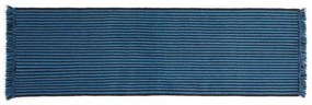 Stripes and Stripes Wool Rug 200x60 Blue - HAY