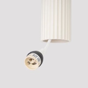 Sollux SL.1594 - Lampadario a sospensione con filo KARBON 3xGU10/10W/230V color crema