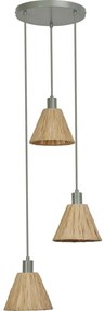 Ledvance - Lampadario a sospensione con filo DECOR RAFFIA 3xE27/15W/230V bastone di rafia