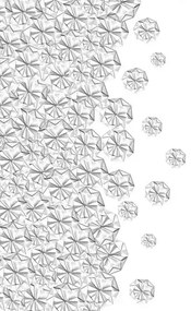 Wandbild Florigami von Rebel Walls - Monochrome 2