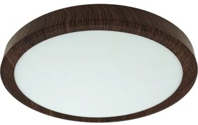 Plafoniera LED 18W/230V 3000/4000/6500K Ø 23 cm marrone