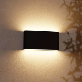 Applique LED 12W Bidirezione IP65 CCT Bianco Variabile - Nera Colore Bianco Variabile CCT