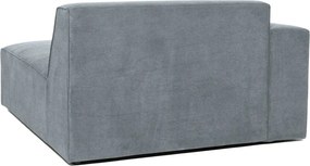 Divano componibile grigio (con penisola a sinistra) con rivestimento in velluto a coste Sting – Scandic