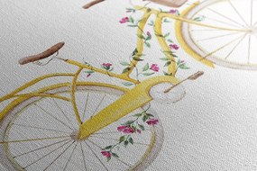 Quadro su tela – Illustrazione di bicicletta retrò