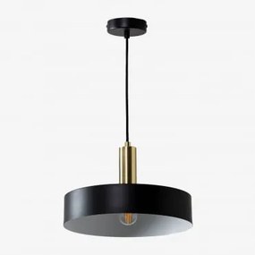 Lampada da soffitto in ferro (Ø30 cm) Berien Nero - Sklum