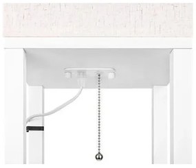 Lampada da terra con ripiani 1xE27/60W/230V bianco