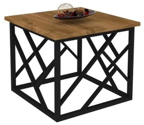 Tavolino WODA 42x53 cm marrone/nero