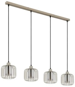Globo 15758-4H - Lampadario sospeso su cavo ALFRED 4xE27/40W/230V