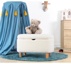 Pouf PIXI 37x61 cm bianco