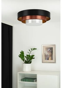 Duolla - Plafoniera LED LUNETA LED/26W/230V diametro 60 cm 4000K nero/rame