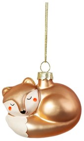 Decorazione per albero di natale in vetro fatta a mano 5 cm Baby Fox – Sass &amp; Belle
