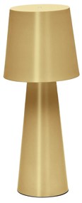 Kave Home - Lampada da tavolo grande Arenys in metallo con finitura dorata