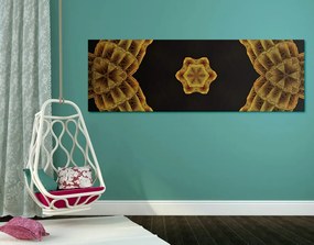 Quadro su tela – Mandala dorato interessante