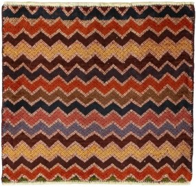 Shiraz Tappeto persiano 60 x 60 Rosso (Iran) Annodato A Mano