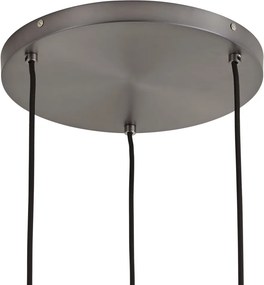 Lampada a sospensione di design Gunmetal 3 luci - Ard
