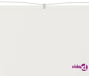 vidaXL Paravento Verticale Bianco 60x360 cm Tessuto Oxford
