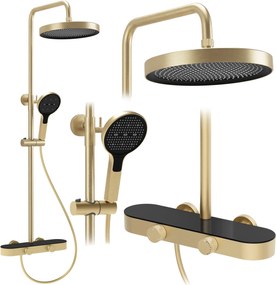 Set doccia Rea Creo Brush Gold