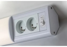 Rabalux 78040 - Lampada LED sottopensile con prese BATH 2E LED/10W/230V 4000K 50cm bianco