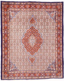 Moud Tappeto 160x200 Beige (Iran) Annodato A Mano