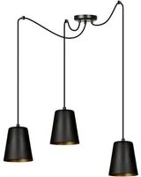 Lampada a Sospensione Link, Nero, Acciaio, N/x200x50 cm, EPIKASA