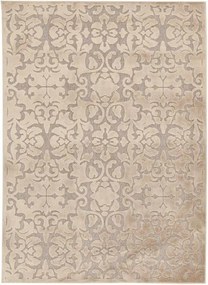 Tappeto Florentine Baroque in viscosa crema L 230 x L 160 cm