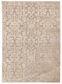 Tappeto Florentine Baroque mosaico in viscosa crema, L 230 x L 160 cm