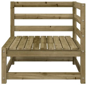 Divano angolare da giardino 70x70x67 cm legno pino impregnato