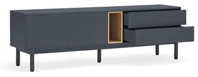 Tavolo TV grigio scuro 180x56 cm Corvo - Teulat