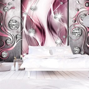 Fotomurale  Pink and Diamonds  Colore Grigio, Dimensioni e Misure 100x70