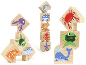 Milaniwood - Gioco equilibristo in legno - Animali oceano