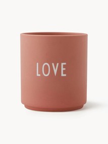 Tazza senza manico di design con scritta Favourite LOVE