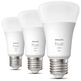 Philips Hue - Philips Hue White 6,5W Bluetooth E27 Lampadina 3 pcs Philips Hue