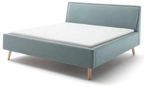 Letto matrimoniale imbottito blu/grigio rete non inclusa 180x200 cm Frieda – Meise Möbel