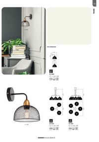 Redo 01-1573 - Lampadario a sospensione con cavo TAMIS 3xE27/42W/230V Ø 59 cm, nero