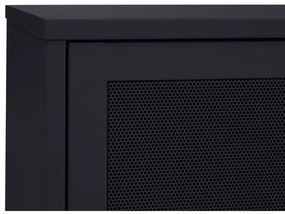 Mobile TV nero in metallo 160x55x45 cm Veep – Unique Furniture