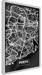 Poster City Map: Porto (Dark)