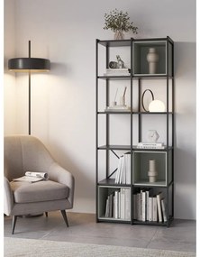 Libreria verde-nera 71x179 cm Anya - Marckeric