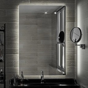 Kamalu - specchio bagno 80x60 cm retroilluminazione led kamil-860