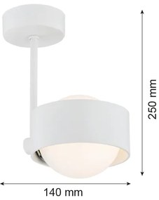 Argon 8058 - Lampadario su palo MASSIMO PLUS 1xG9/6W/230V bianco